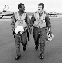 Royal Australian Air Force Officer is flying instructor at Point Cook RAAf base, 1979.