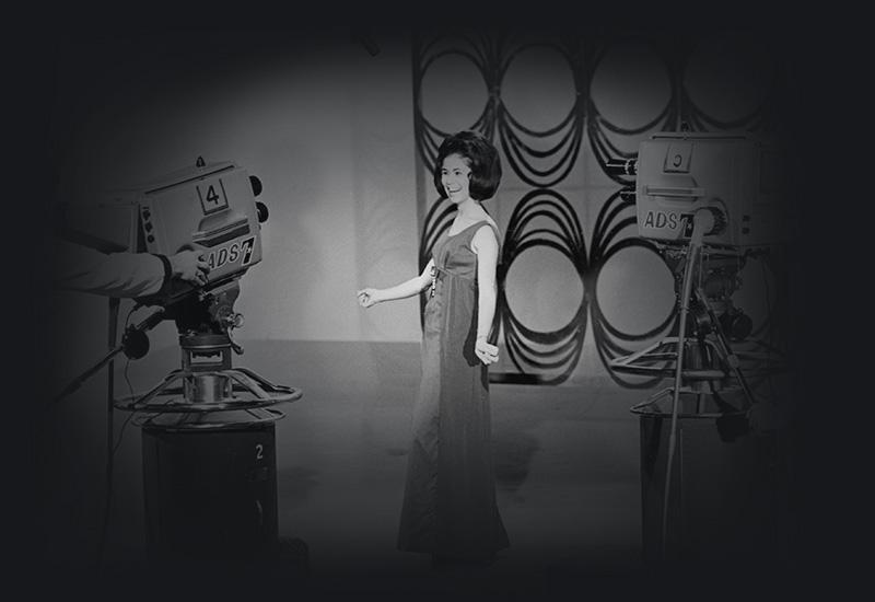 Singer Miss van Zyl performing at television station ADS7