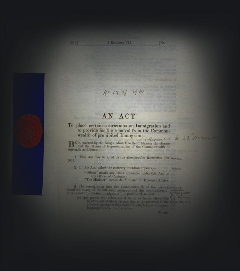 The Immigration Restriction Act and the White Australia policy naa.gov.au