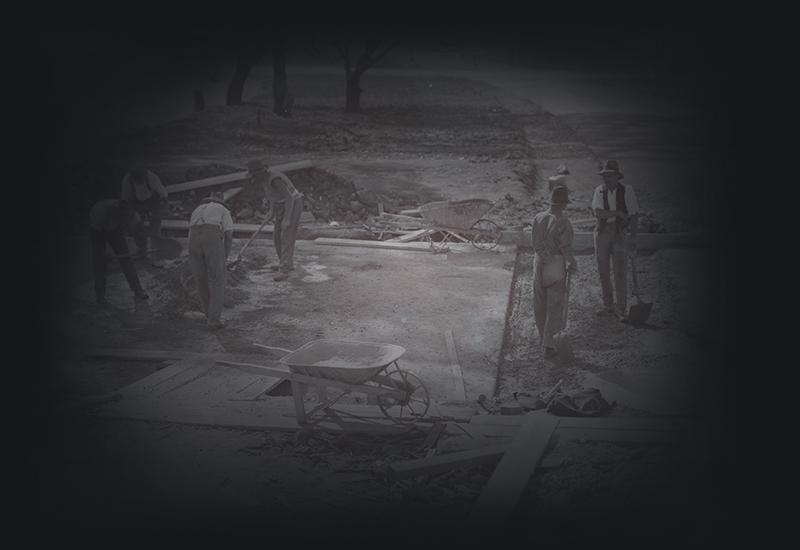 Building roads in the Federal Capital Territory, c1929.