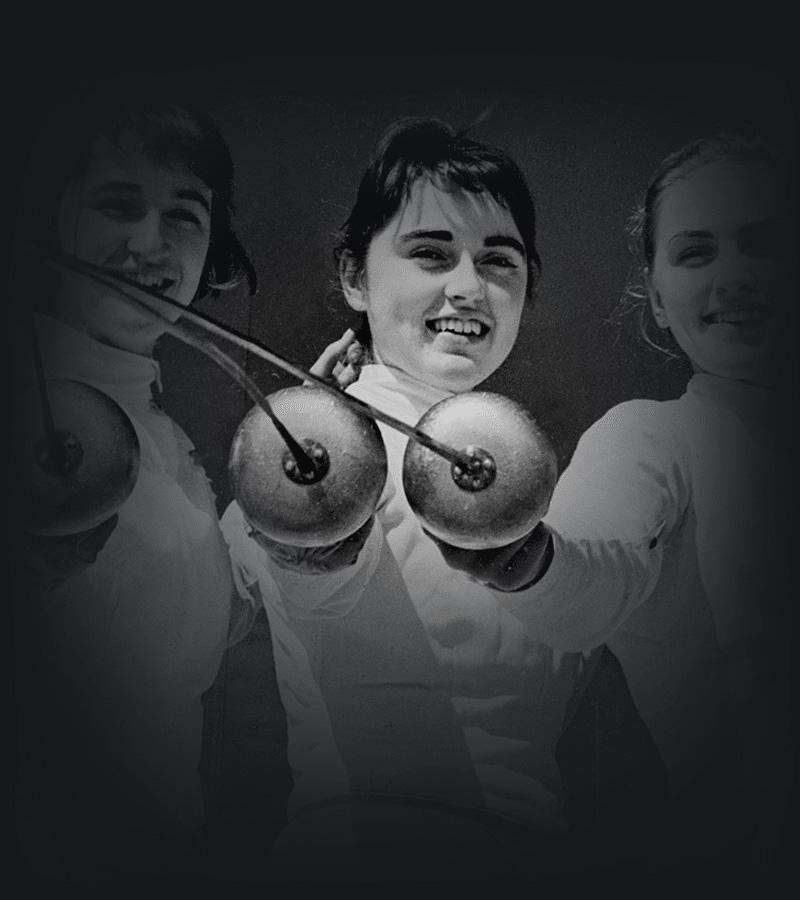 Sporting Personalities - Fencing - Johanna, Rickie and Val Winter - Rome, 1960.