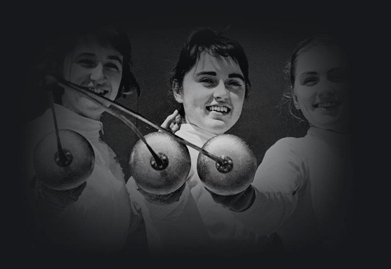 Sporting Personalities - Fencing - Johanna, Rickie and Val Winter - Rome, 1960.