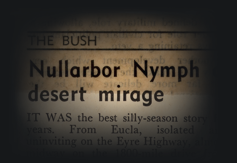 The bush, Nullarbor Nymph desert mirage