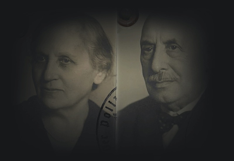 Passport photos of Michael and Regine Weiss.