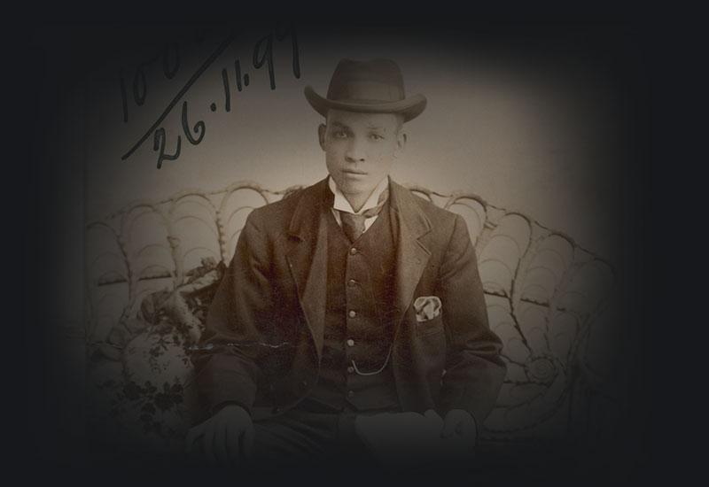 Studio portrait of of Lou Buck.