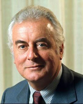 Portrait of Gough Whitlam.