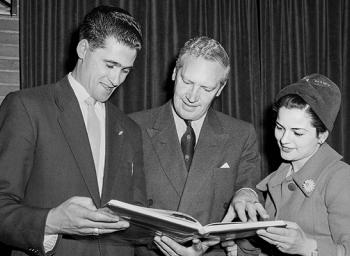Alfred, Alexander Downer and Aida.