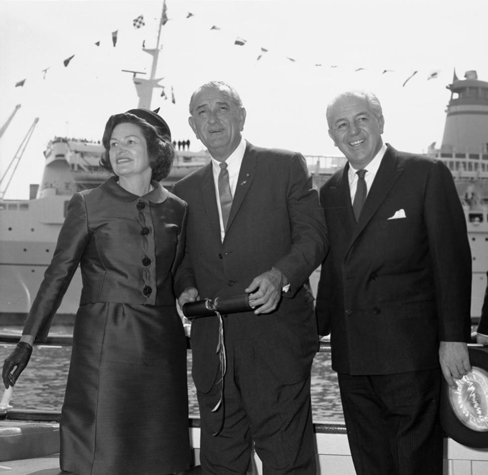 Prime Minister Harold Holt with American President Lyndon Johnson and the First Lady.