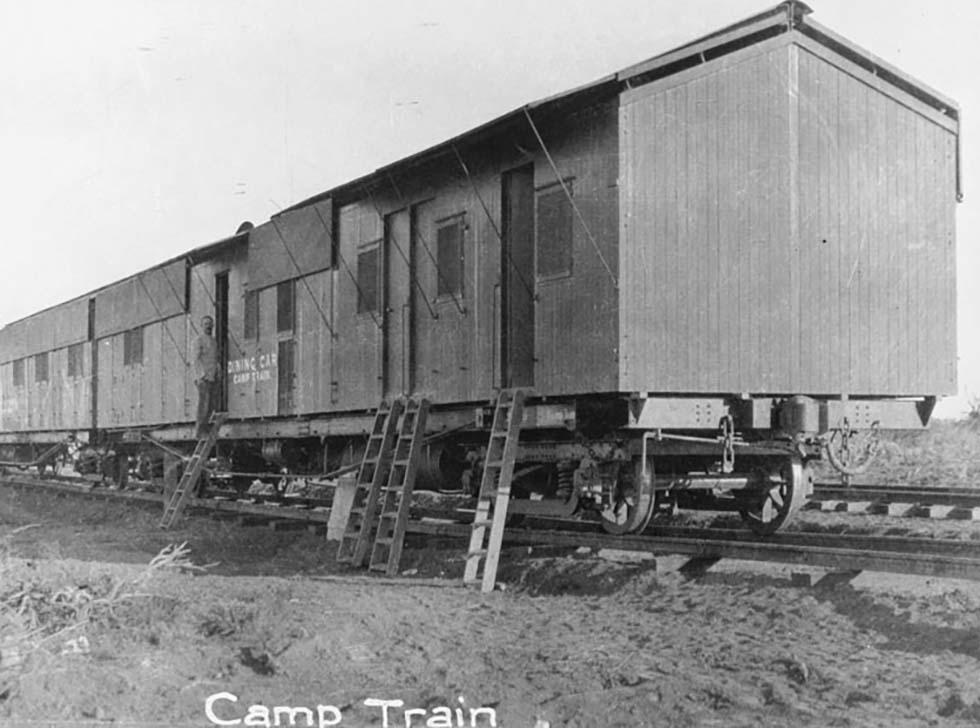Trans-Australia Railway workers' camp.