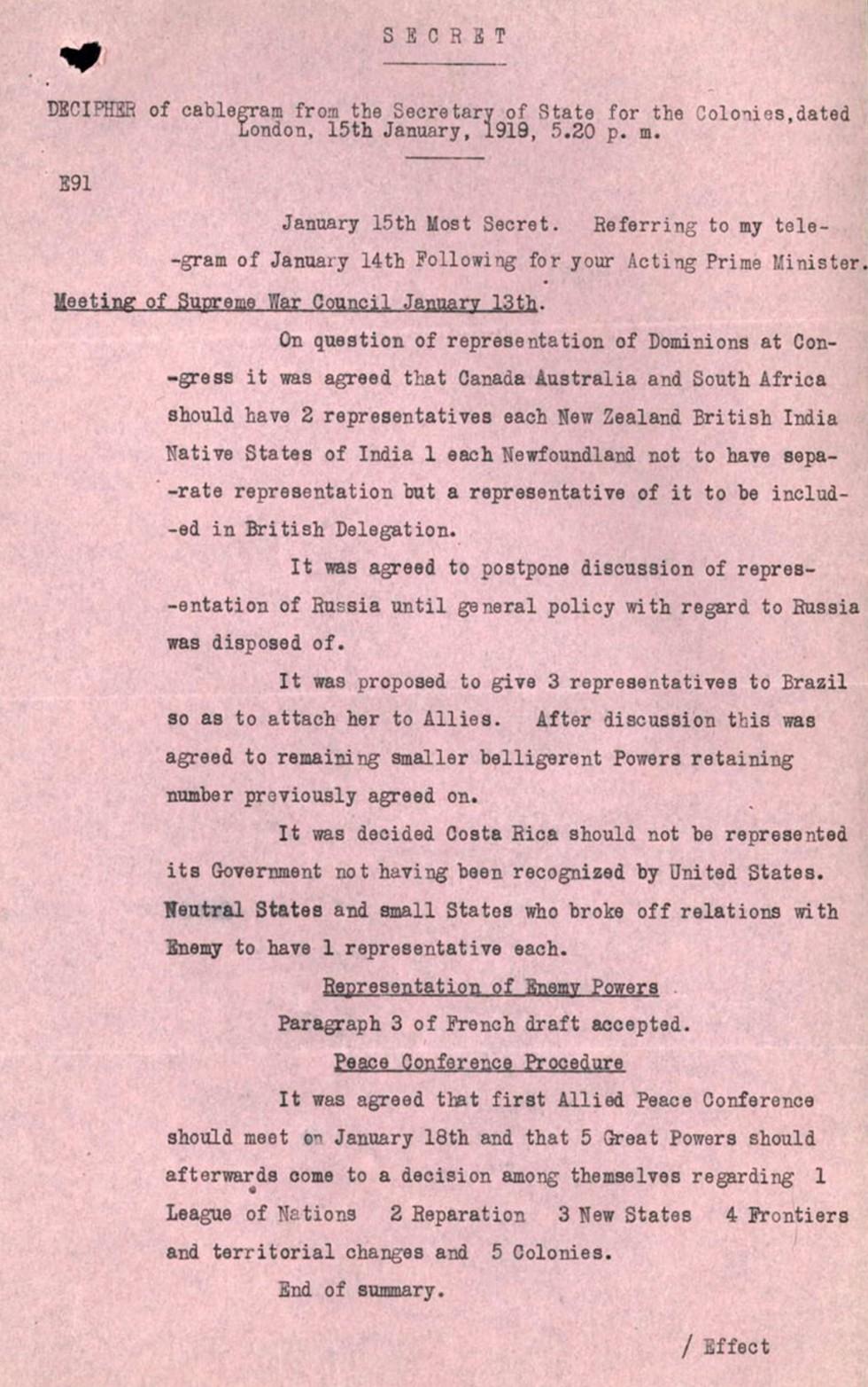World War I