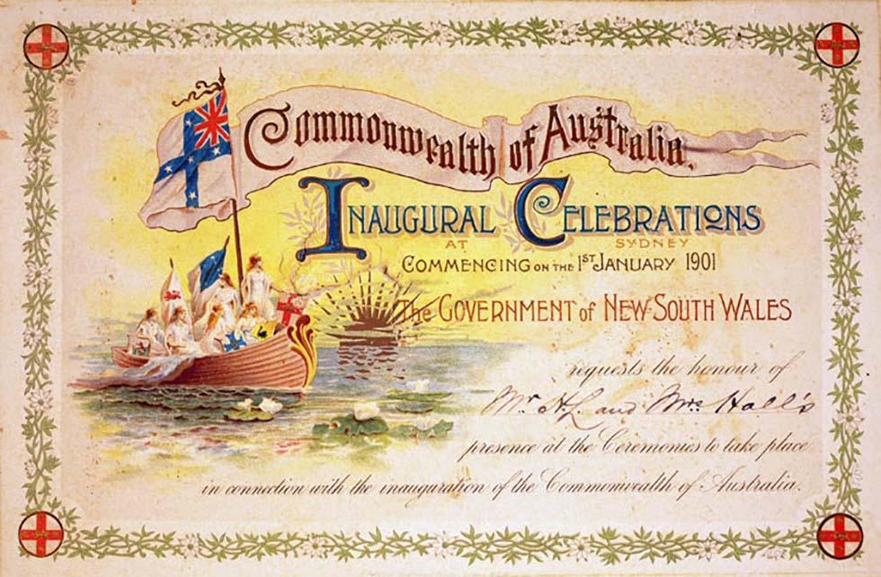 Celebrating the birth of Australia, 1900.
