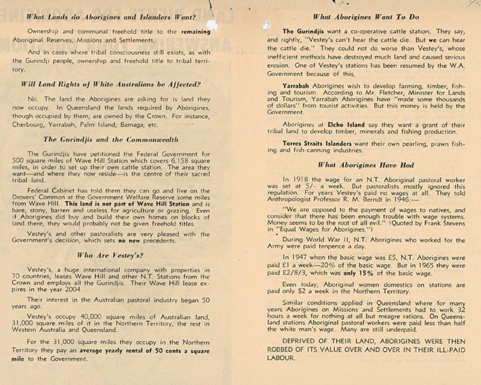 Land rights for First Australians – petition.