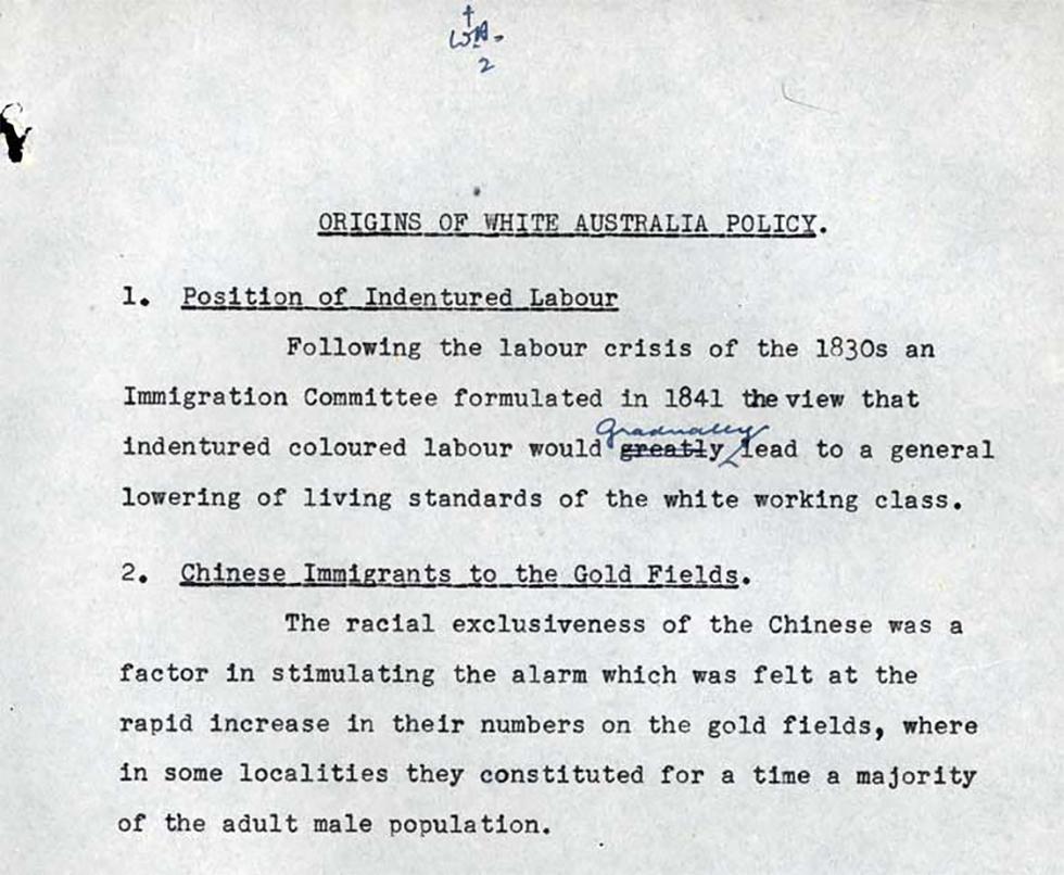 White Australian Policy - Words | Essay Example white australia policy essay