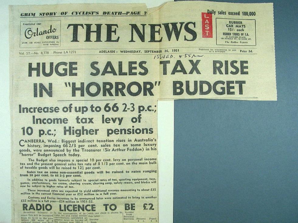 Arthur Fadden's popularity sank in 1951