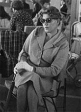 Black and white photograph of Lydia Janovska sitting in a chair