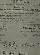 Adela Walsh Petition