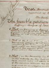 A petition from the Womanhood Suffrage League of New South Wales in favour of equal voting rights for both sexes in elections for Federal Parliaments.