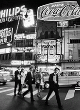 Cities and towns - Sydney - William Street - Kings Cross at night, photographed by J.Fitzpatrick.