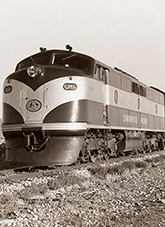 Trans-Australian Railway express about 1960