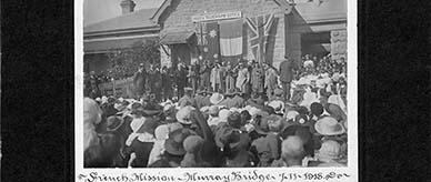 French delegation at Murray Bridge on the eve of the Armistice