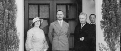 Joseph and Enid Lyon with the Duke of Gloucester.