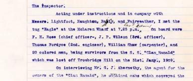 Minute to the Inspector about accommodation, dictation tests and bonds, with annotation
