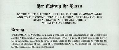 These records are the ‘Return of the Writ’ from the electorates of Braddon and Bass in Tasmania for the 1967 referendum.