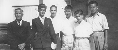 Tony, his father, friends and relatives.