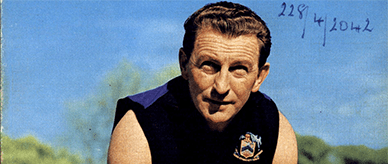 Book cover titled: Jack Sheedy, My football life, incorporating the modern fundamentals of Australian football. Featuring photo of Jack Sheedy in his football guernsey with a football.