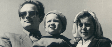 Voitre and Vera Marek with their daughter Olga.