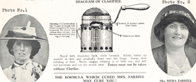 Membrosus inhalation treatment pamphlet, about 1930. 