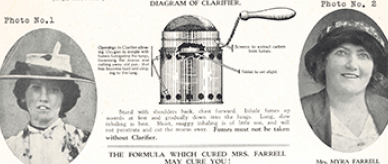 Membrosus inhalation treatment pamphlet, about 1930. 
