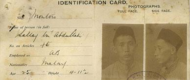 Sallay bin Abdullah’s identification paperwork, NAA: J2773, 774/1916