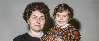 Antonia Bellomarino holding her daughter Claudia.