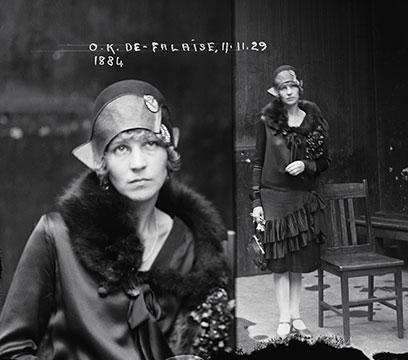 Police photographs of Olga Anderson