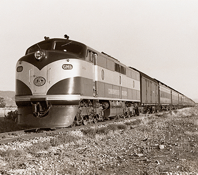 Trans-Australian Railway express about 1960
