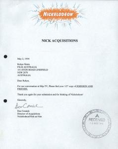 Thank you for your submission and thinking of Nickelodeon