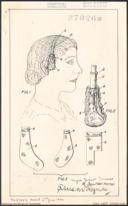 Myra Juliet Farrell complete specification for a truss for rectifying slackness in facial muscles 1930