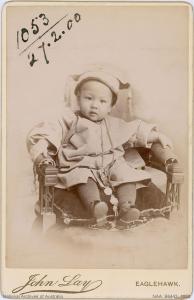 Portrait of Frank Young as a child.