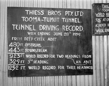 Tunnelling world records were frequently set, 1960 (NAA: A12111, 1/1960/16/58)