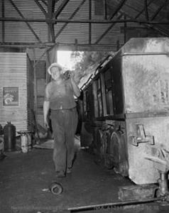 Dutch migrant Cornelis Bos 37, single, who is a fitter in the Thiess Brothers workshops