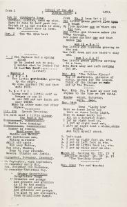 School of the air lesson sheet for term 1, 1953.