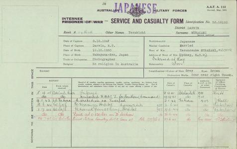 Internee POW Yasukichi Murakami photographer Darwin