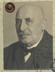 Passport photograph of Michael Max Weiss. NAA B5728, WEISS M M I.