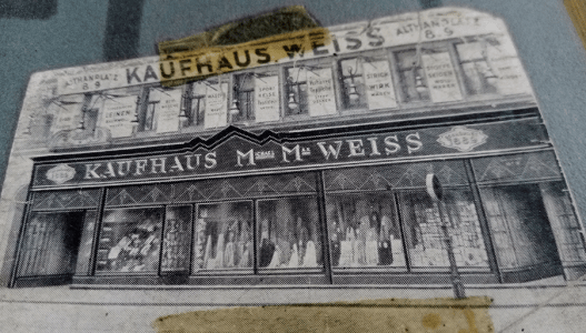 The Weiss family's department store in Vienna. Courtesy of the White family.