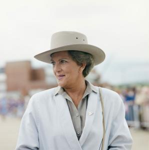 Hazel Hawke wearing an Akubra