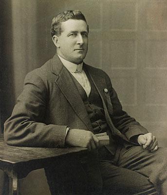 Seated portrait of Percy Brookfield