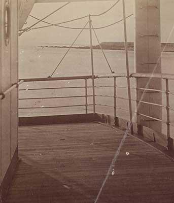 Swan Point from the wreck of the Karrakatta, photographer Arthur A Dean, 1901