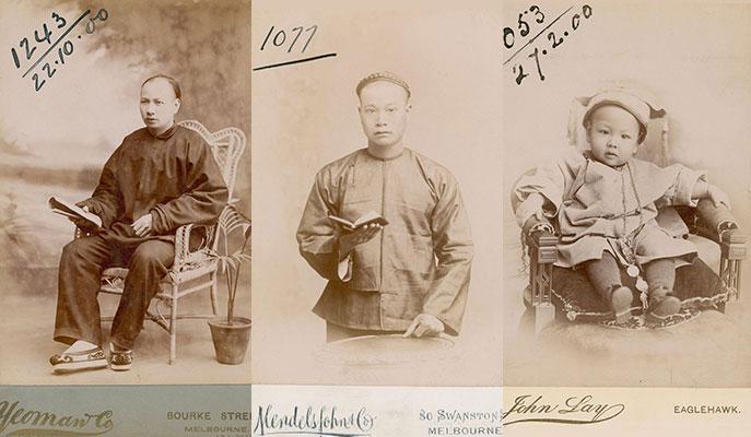 3 studio portraits: Koon Ghar,  Chin Warng, and Frank Young.